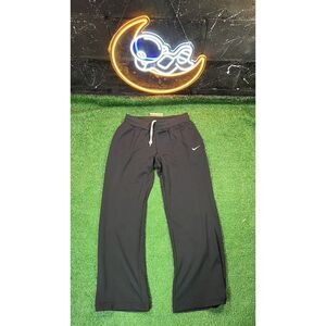 Vintage Nike Y2K Drifit Black Jersey Type‎ Pants Joggers Womens Size Medium